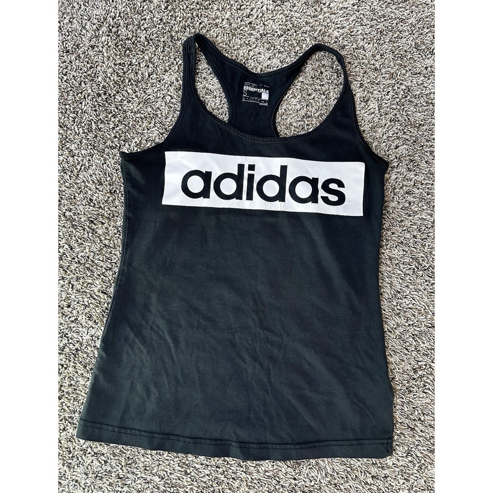 Adidas Sports Essentials Woman's Black Athletic Wear Tank Top Size Small